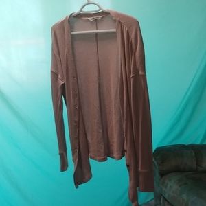 Blue notes button up shirt/cardigan